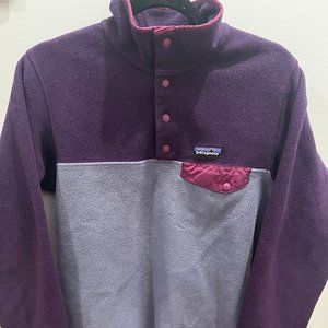 Vintage Patagonia Snap-T Synchilla Fleece Pullover 2-Tone Purple